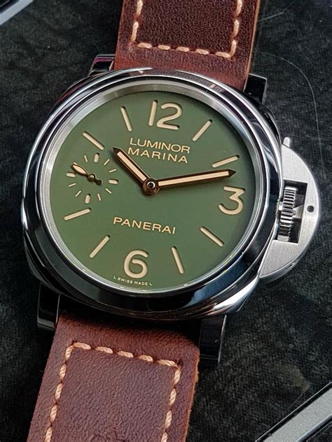 panerai luminor marina green numbers|panerai luminor marina 40mm review.